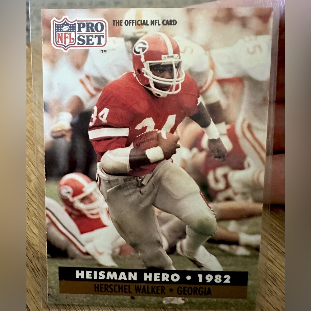 Herschel Walker Heisman Hero, 1991 Pro Set no.44